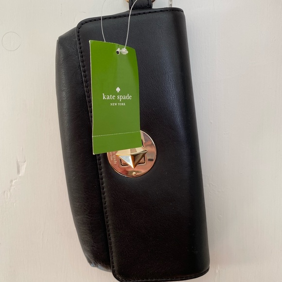 NWT Kate Spade Wallet Wristlet Black Leather - Chrystie Street Evan - Picture 3 of 7
